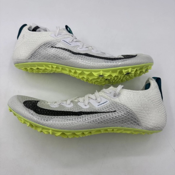 Nike White Black Lime Sprint Spikes - Picture 4 of 5